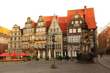 Fototapeta na wymiar Plac miasta Brema