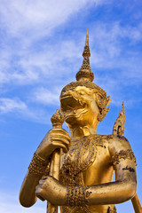 Fototapeta na wymiar Golden legend monster, Thailand's Grand Palace
