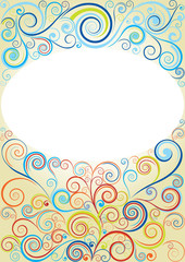 Abstract spiral background