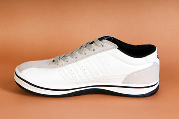 Sport shoes against the dark background