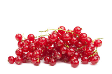 redcurrant berries isolated