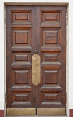 Retro wooden door