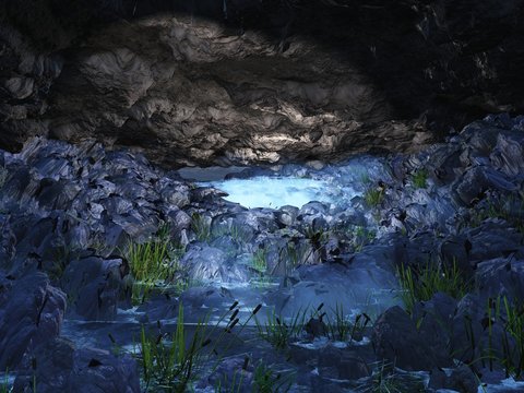 Das geheimnisvolle Licht in der Höhle