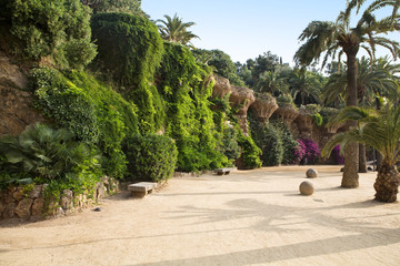 Obraz premium Park Guell in Barcelona Spain