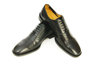 Male shoes isolated on the white background