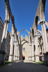 Carmo Church ruins in Lisbon, Portugal - 24202317