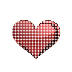 Heart shape from dots