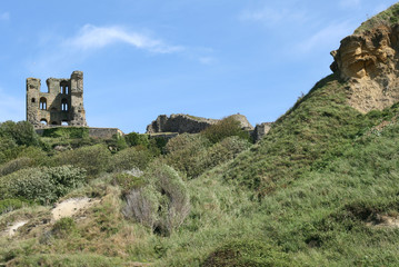 Fototapeta na wymiar Scarborough castle, North Yorkshire, England