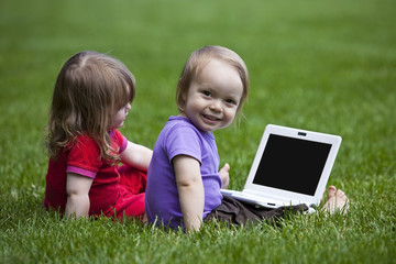 Babies with Notebook