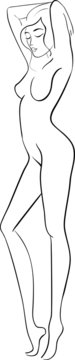 sketch woman body
