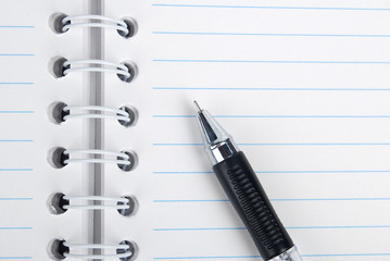 notebook and pen