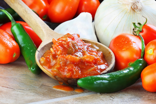 Salsa and Ingredients