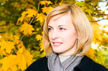 portrait of young smiling woman