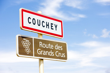 wine route, Couchey, Burgundy, France