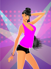 Sexy glamour asian woman