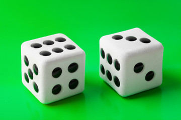 Two gambling dices