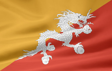 Flagge von Bhutan