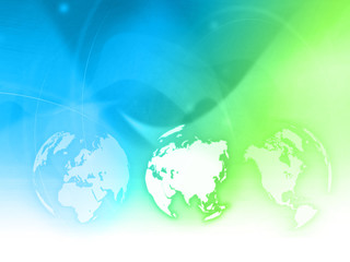 Asia map technology-style artwork