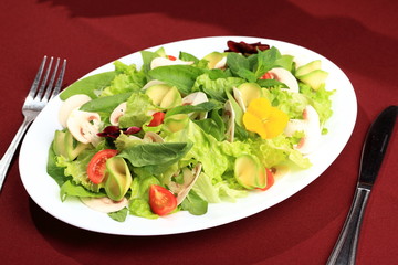 Salad  flowers