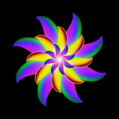 Abstract flower design