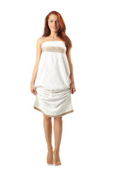 Beautiful woman in spa center