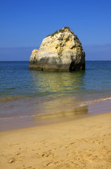 Portuguese Algarve beach, in the southern of Portugal
