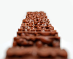 Reiswaffeln mit Schokolade Puffreis