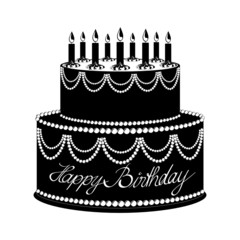 Geburtstagstorte-Happy birthday