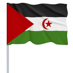 Flaggenserie-Nordafrika Westsahara