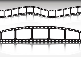 Film strip vector background illustration collection