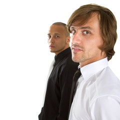 Two fresh businessman