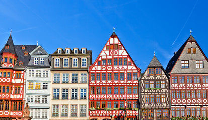 Fototapeta premium Old traditional buildings in Frankfurt, Germany
