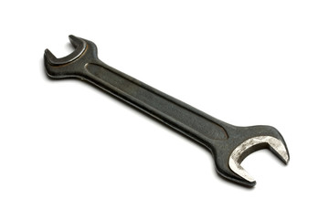 A small wrench isolated on white