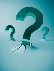 Question mark symbols