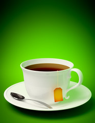 Tea cup with spoon