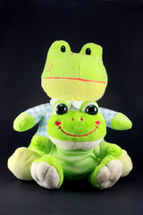 Fototapeta premium Frog Dad and Frog Baby