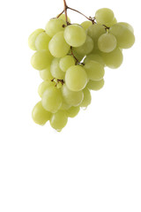 racimo de uvas con gotas de zumo