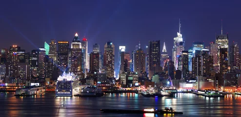 Schilderijen op glas New York City Manhattan skyline © rabbit75_fot