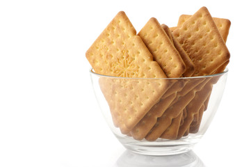 Crackers in bowl