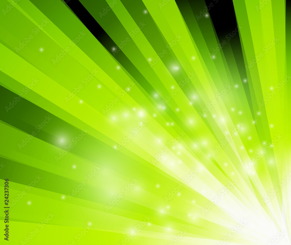 Canvas Prints abstract green flash background