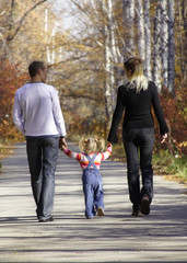 walking family