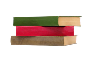 books on white