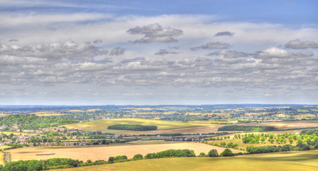 Fototapeta na wymiar HDR View from Dunstable Downs
