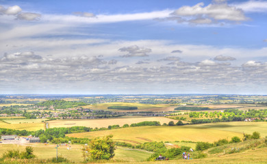 Fototapeta na wymiar HDR View from Dunstable Downs