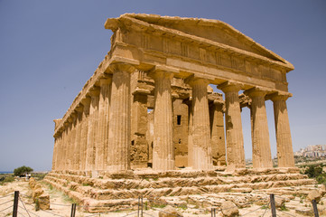 Obraz premium The ruins of Temple of Concordia