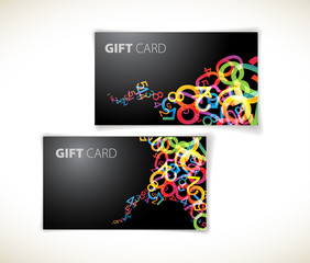 modern dark gift card templates