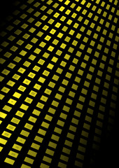 Abstract yellow shiny floor techno surface