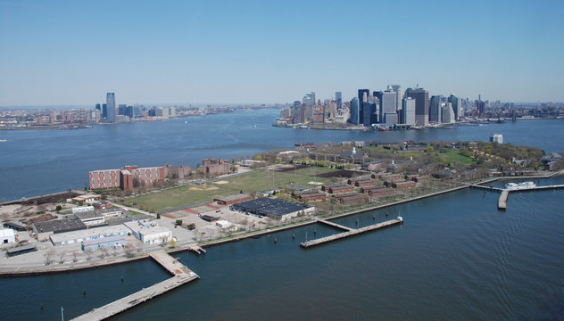 Vista aérea de la isla de Manhattan