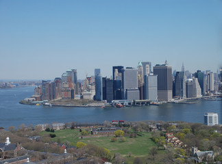 Naklejka premium Widok z lotu ptaka na Nowy Jork