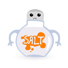 offended cartoon salt-cellar